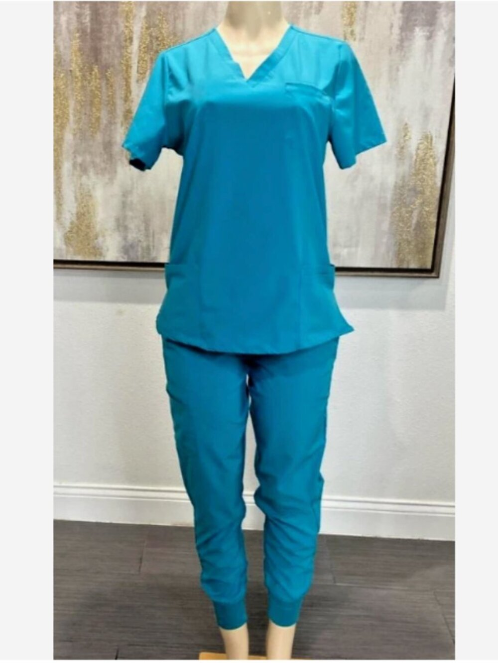 COZYFIT Women’s Scrub Set | Teal | Small | Stretch